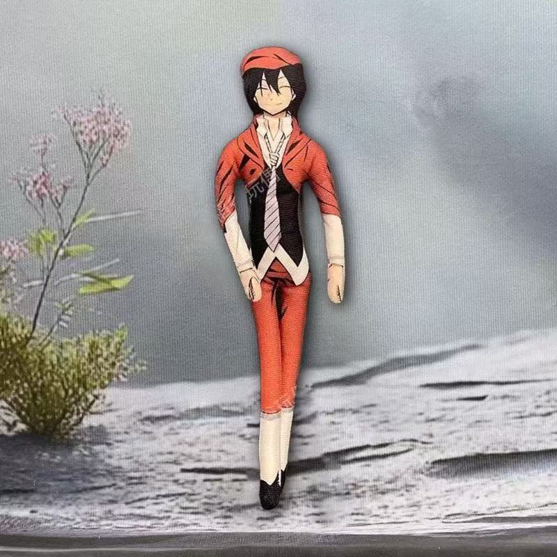 Nouveau Peluche Nakahara Chuuya Bungo Stray Dogs Poupées en Coton Périphériques Anime Peluches Dazai Osamu Forme Torsadée Modèle Abstrait 28cm