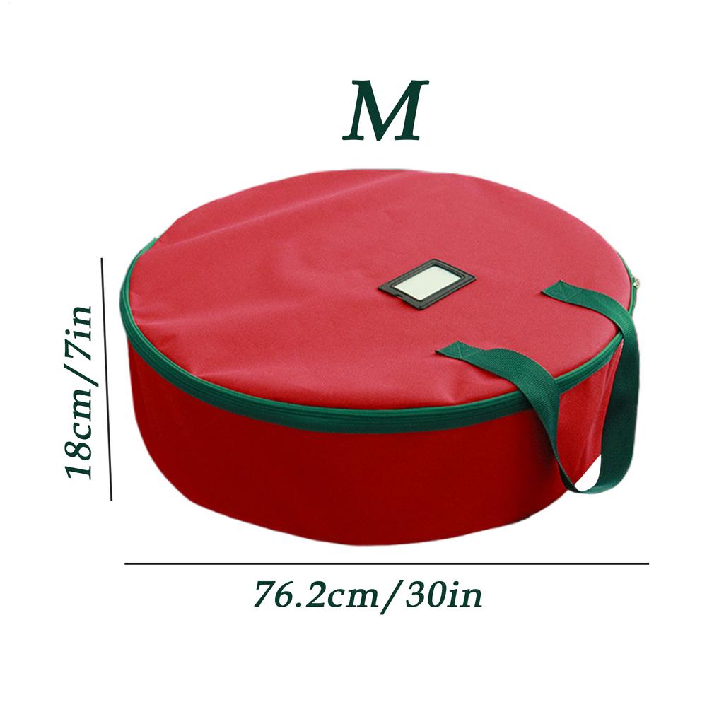 Wreath Storage Sturdy Carry Handle Containers 600D Oxford Christmas Wreath Storage For Christmas Clothes Ornament Packing