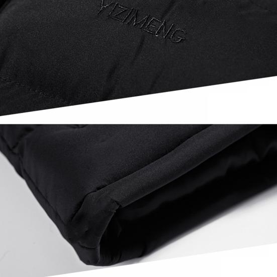 Männer Herbst Winter Einfarbig Weste Mantel Stehkragen Ärmellose Wasser-Beständig Außen Zipper Knopfleiste Puffer Weste