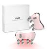 Leeko EMS Facial Roller 2026 Hot Compress Gua Sha LED USB Rechargeable 13,000 RPM Pink Made In Korea