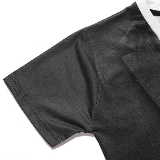 Maglietta da Uomo alla Moda con Stampa 3D di Cravatta per Abito, Manica Corta, Girocollo, Vestibilità Slim
