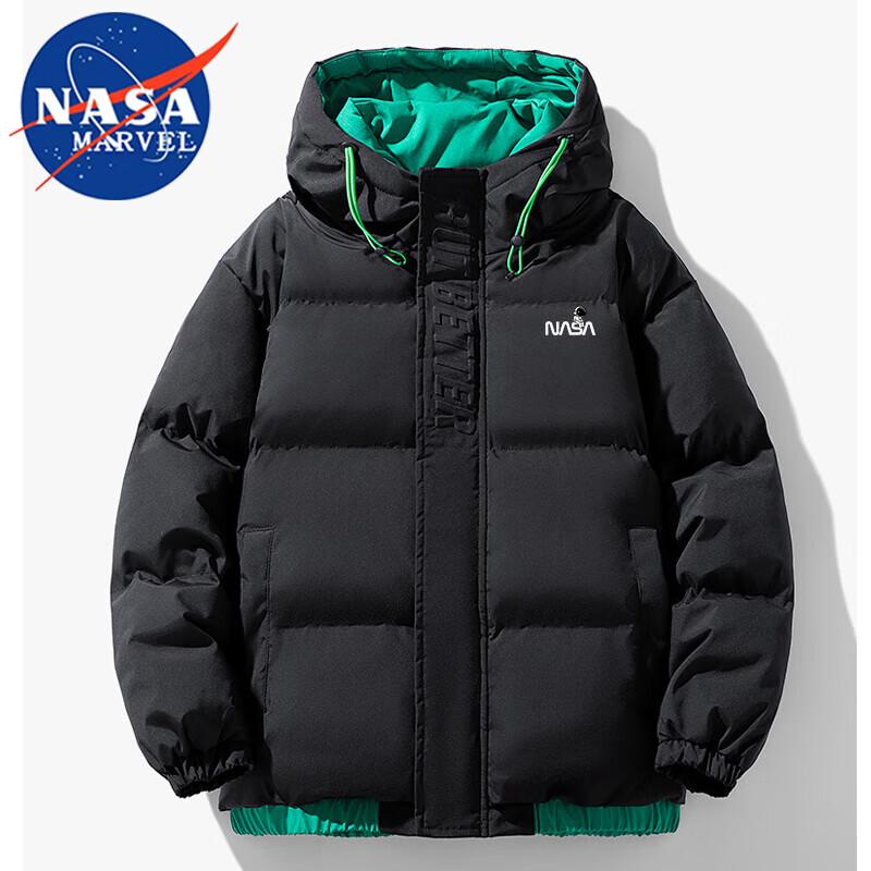 NASA MARVEL Men's Winter Hooded Puffer Jacket