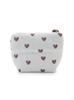 Ribbed Heart Pattern Tissue Pouch PWGB262621 BLU F [Gelato Pique] Women's