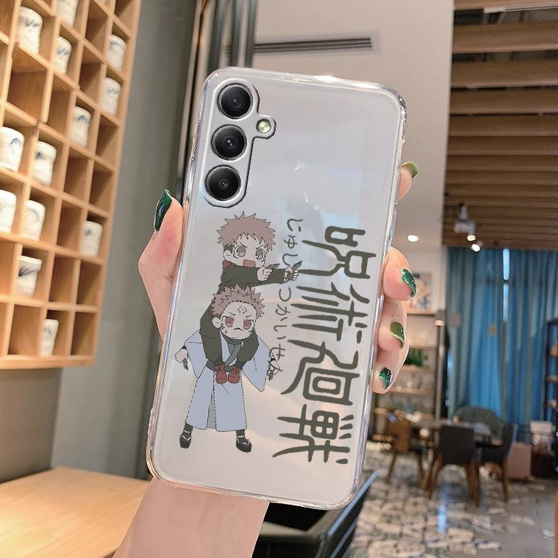 Anime Cartoon Wzór Miękki Przezroczysty Silikonowy Etui Do Samsung A55 M35 S24 Xiaomi Redmi Note 13 Poco C65 iPhone Aparat Wstrząsoodporny Ochronny Pokrowiec