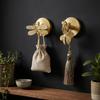 High-Quality Brass Brass Wall Hooks Durable Construction Wall Mounted Hangers  Home Decoration