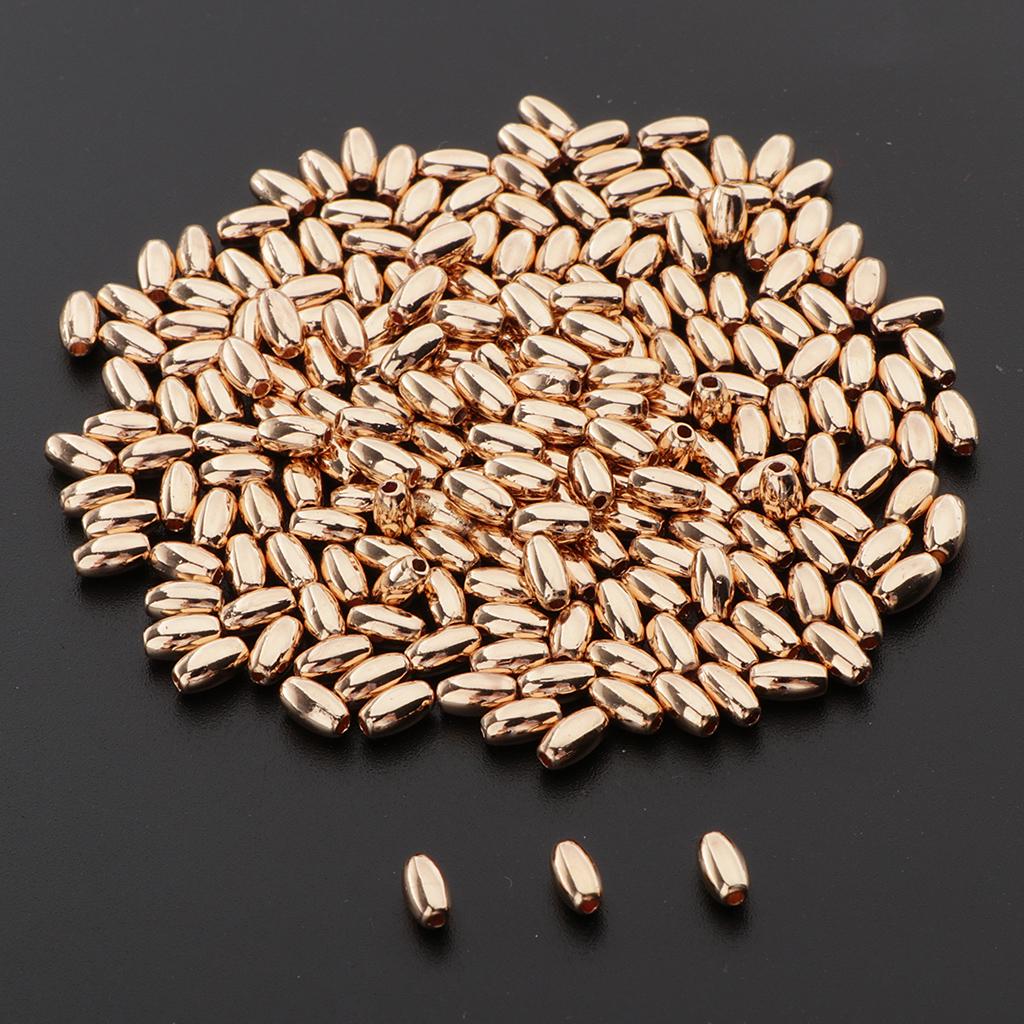 

100 шт. металлические овальные свободные бусины-разделители для изготовления ювелирных изделий 18-каратного золота 2