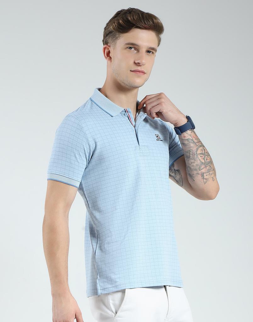 Monte Carlo Men's Slim Fit Printed Half Sleeve Polo T-Shirt