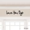 In Stock: 'LOVE YOU BYE' Bohemian Wooden Wall Sign Home Decor