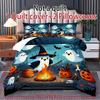 Halloween Three-piece Bedding Set Quilt Cover Pillowcase Brushed Fabric Thickened
