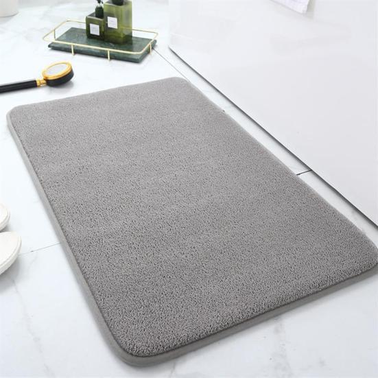 Bathroom Rug Mat Soft Microfiber Bath Rugs Non-Slip Thick Water Absorbent