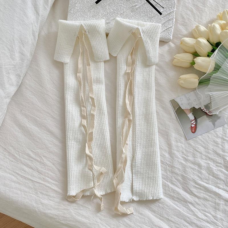 Women Leg Warmers Ballet Style Sweet Girls Long Socks Stockings Knitted Foot Cover Knee Socks JK Lolita Girls Leg Warmers