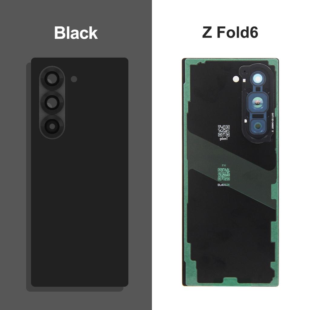 Per Samsung Z Fold5 Fold6 5G Cover Batteria in Vetro Pannello Alloggiamento Posteriore Parti Lente Fotocamera Per Z Fold 5 6 Cover Batteria