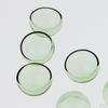 6 Pcs Pendant Charm Half Globe Glass Container for