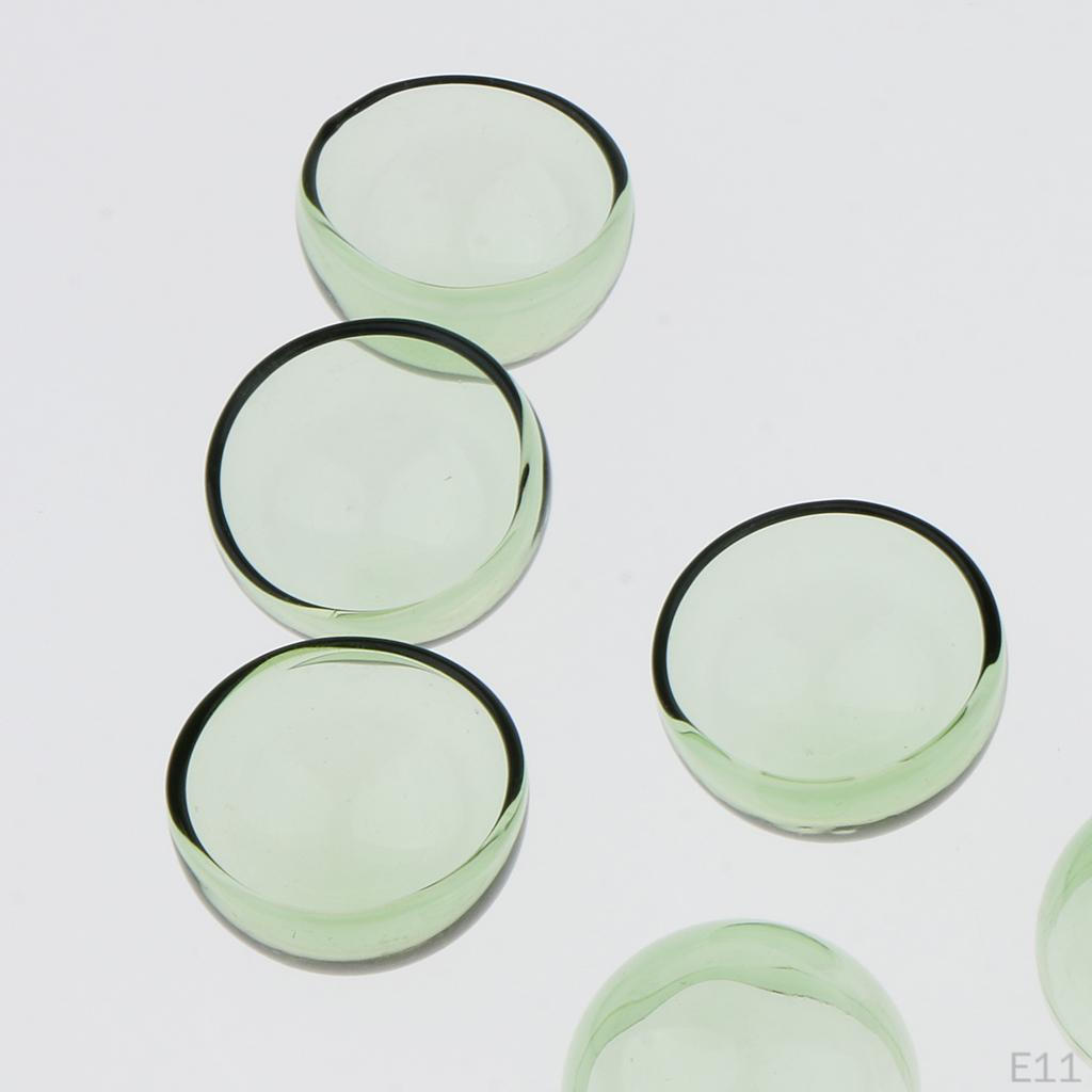 6 Pcs Pendant Charm Half Globe Glass Container for