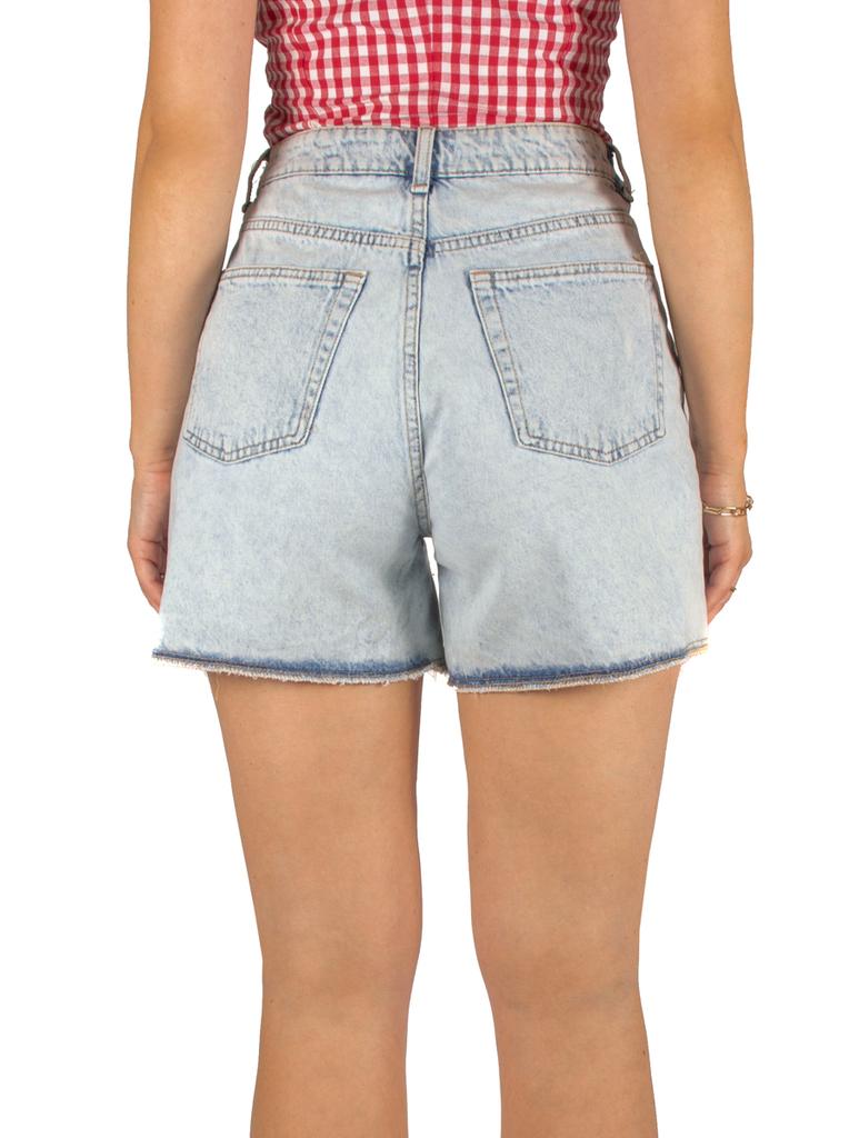 Krótkie Spodenki Jeansowe Damskie Wysoki Stan Szorty Modne Dżins 34 Xs Firi