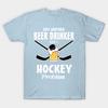 New Fashion Men T Shirt Just Another Beer Drinker With A Hockey Problem Print Short Sleeve Tops Tees Casual