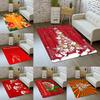 Christmas Santa Claus Rug Carpet Mat for Living Room Home Decoration Merry Christmas with Tree Ornament Candy Cane Snowflake