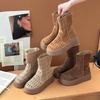 Hollowed-out Breathable Short Boots for Women Thin Shoes New Flat Casual Boots with Holes