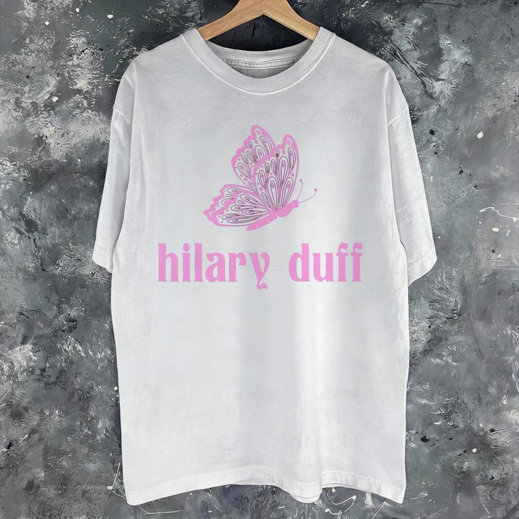 Hilary Duff The Lucky Me Tour 2026 Tee Shirt For Unisex Unisex Gift Idea T Shirts Cotton Clothing
