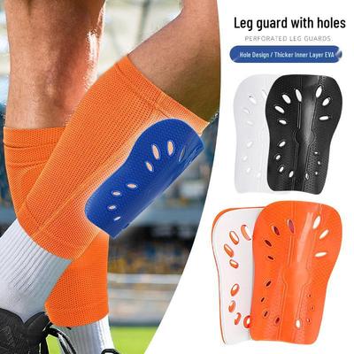Double-Layer Perforated Football Shin Guards for Adults & Kids – Thickened Sports Protection for Outdoor Training