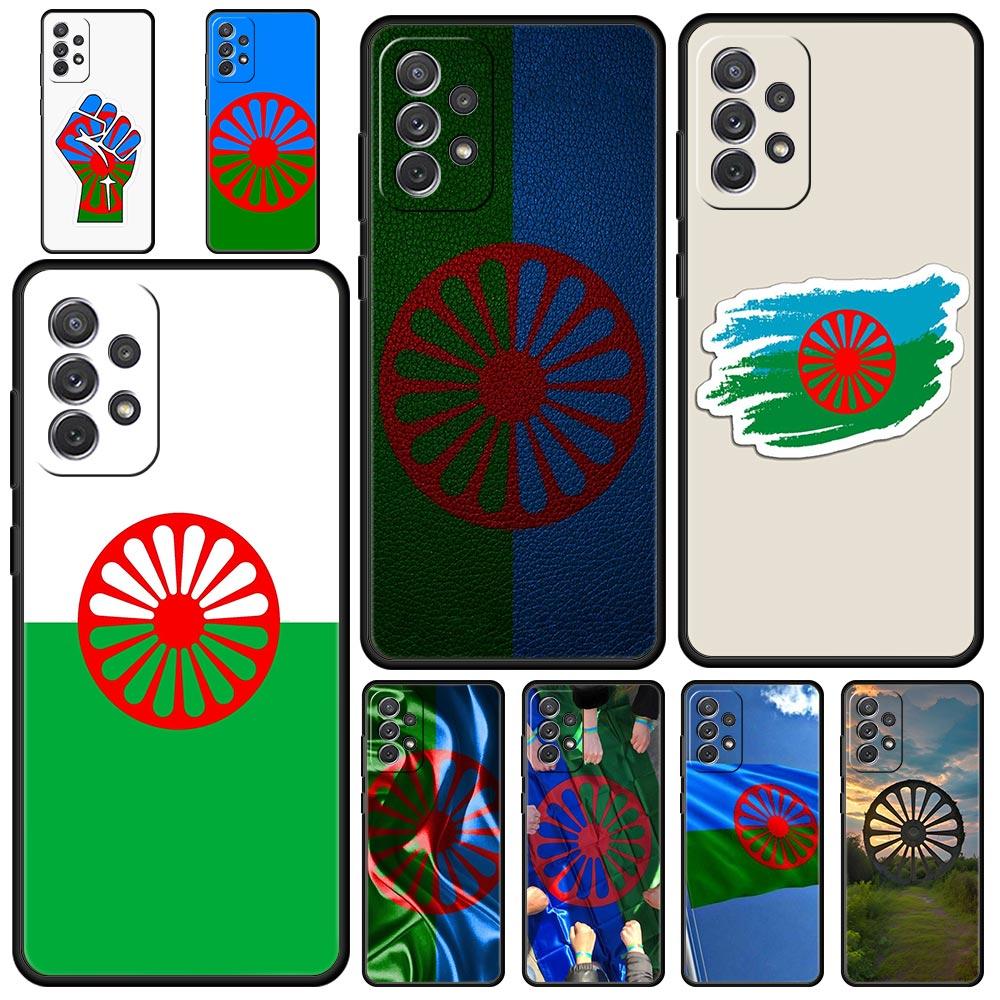 Case For Samsung Galaxy A15 A13 A51 A71 A41 A31 A21S A03S A05 A35 A55 A23 A25 A33 A53 A73 5G Gypsy Flag Sinti&Romanies Cover