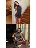 European & American Style Polka Dot Sleeveless Bodycon Dress