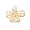 Metal Pearl Small Hair Claw Clip Luxury Bow Shaped Side Claw Hairpin with Rhinestones Small Size Hair Accessory for Bangs Styling