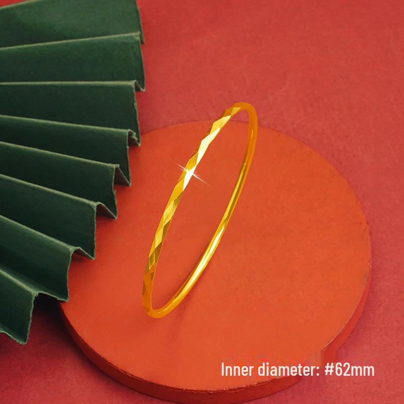 Introducing the "Diamond-Shaped Dazzling Copper Alloy Bracelet" – a Geometric Design Available In Various Sizes for Women.