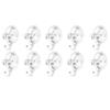 Suction Cup Hooks 10Pcs Clear Reusable Heavy Duty Vacuum Glass Kitchen Bathroom Hooks For Towel
