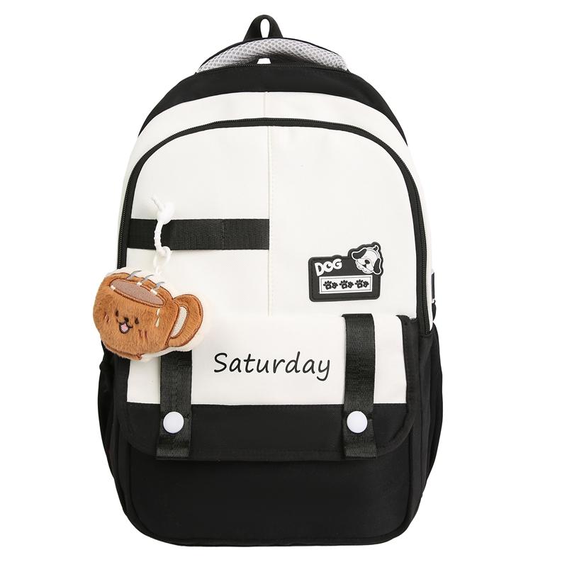 

Рюкзак для ученика средней школы, женский рюкзак большой вместимости для путешествий, рюкзак для компьютера чёрный