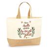 Tote bag - PLANETEE - Axelle la vie est plus jolie - Jute naturel - Impression France - Fabriqué en France