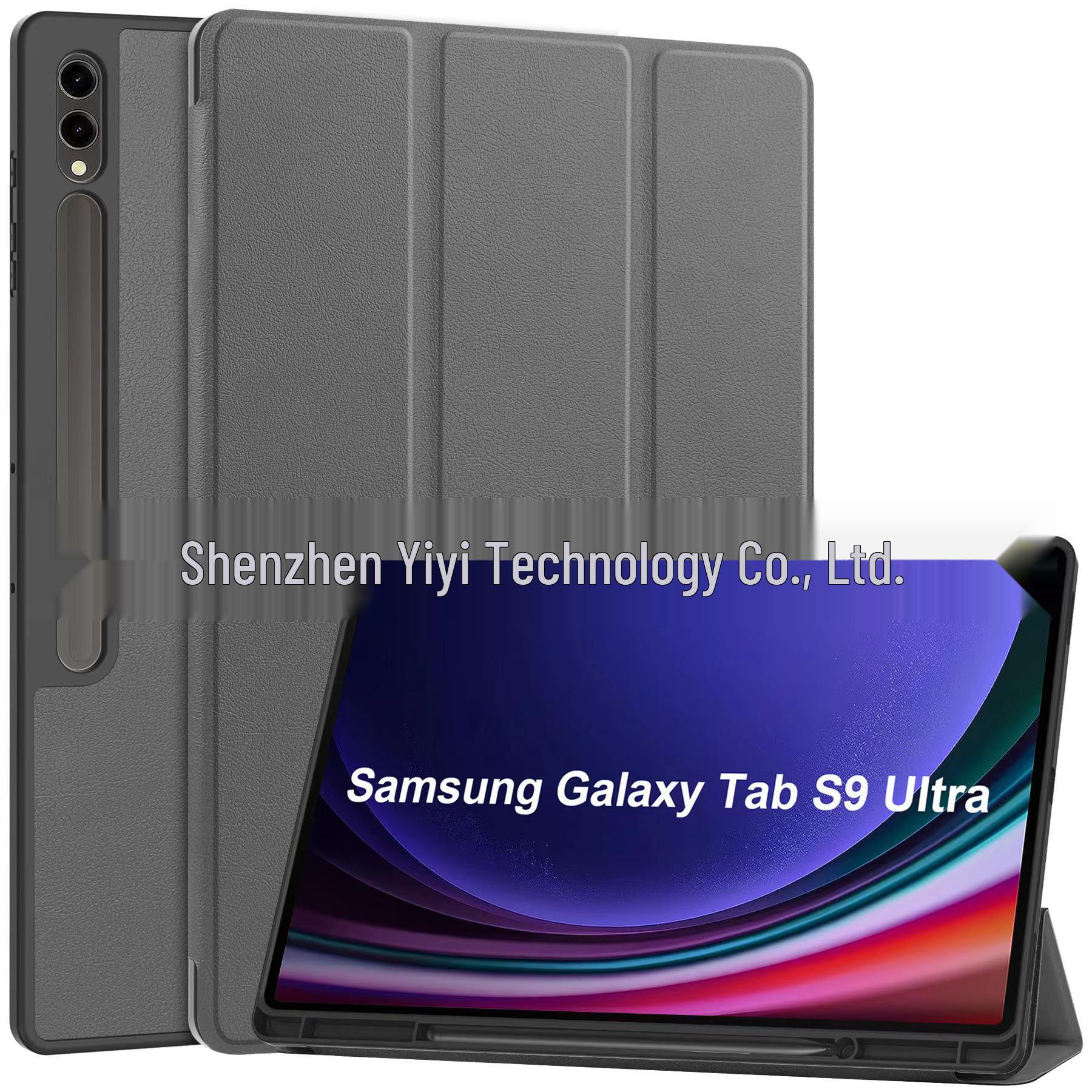 

Мягкий ТПУ чехол для Samsung Galaxy Tab S9 Ultra с держателем для стилуса 2023 (14.6-inch) серый