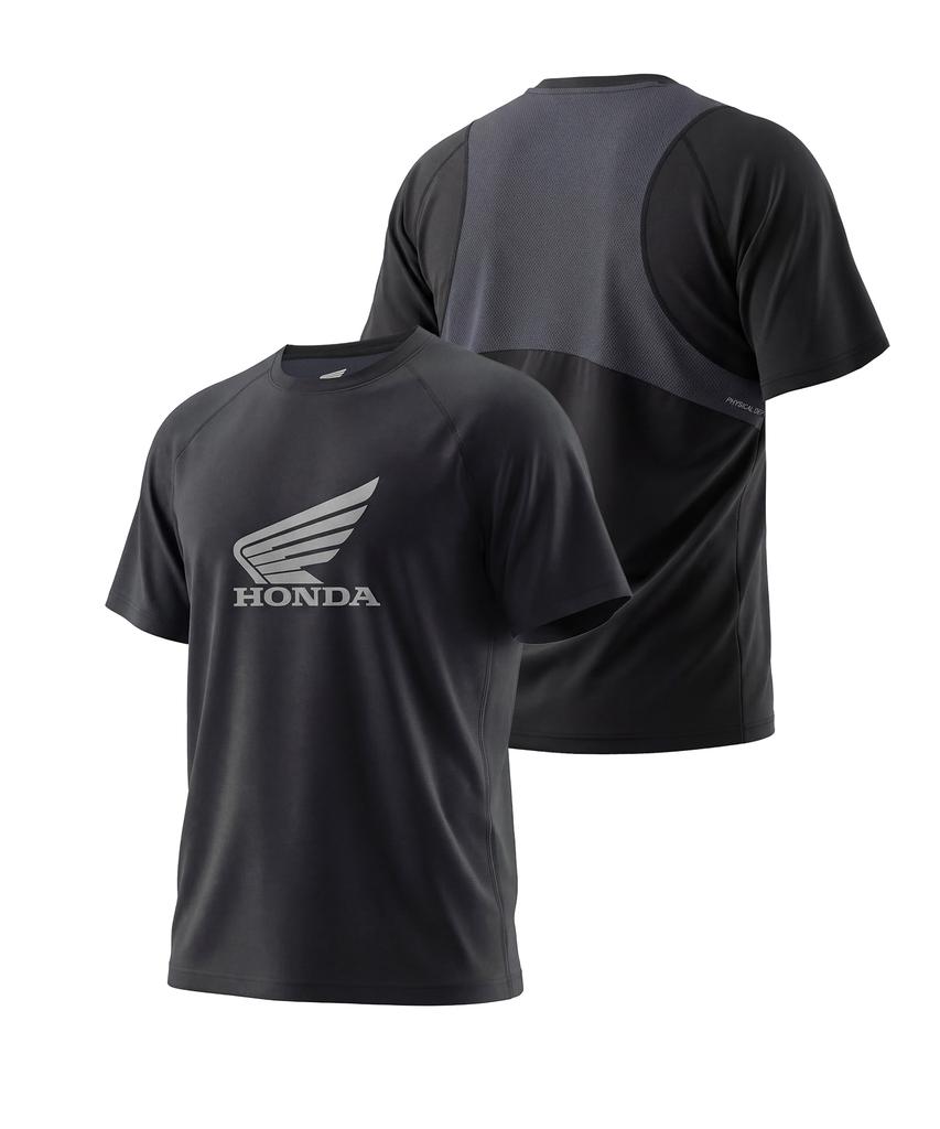 PHYPS MOTORCYCLE H-Tech Quick Dry Paneled Short Sleeve Black