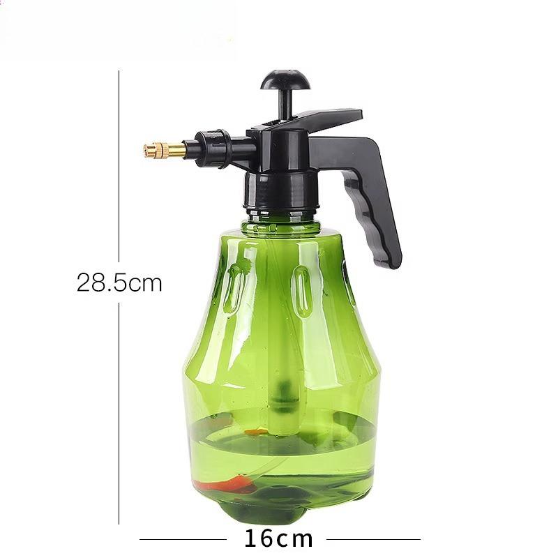 

1PC Manual Air Pressure Watering Watering Can Gardening Tools Household Disinfection Sprinkler Kettle Watering Sprayer Shower зелений