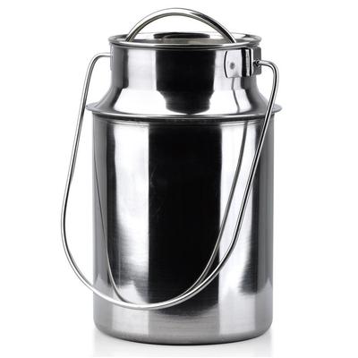 Bote de Acero para Leche Metalizado Retro 2.5L