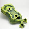 Vyrobeno v Portugalsku Frog Green Terracotta Figurka Red Tie Garden Object Happy Purring Frog pto-1003g