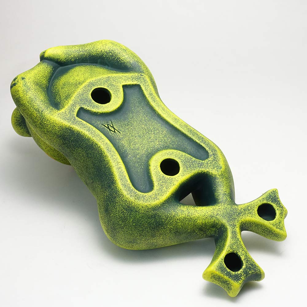 Vyrobeno v Portugalsku Frog Green Terracotta Figurka Red Tie Garden Object Happy Purring Frog pto-1003g