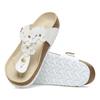 Birkenstock Gizeh Flower EVA Abrasion Resistant Abrasion Resistant Flip Flops Women's White Narrow 1026735