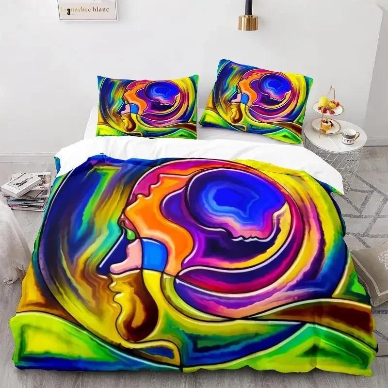 Oil Painting Flowers Digital Printing Bedding Sets Adult Bedclothes Art Duvet Cover Set Single King Queen Size Quilt Cover Set
