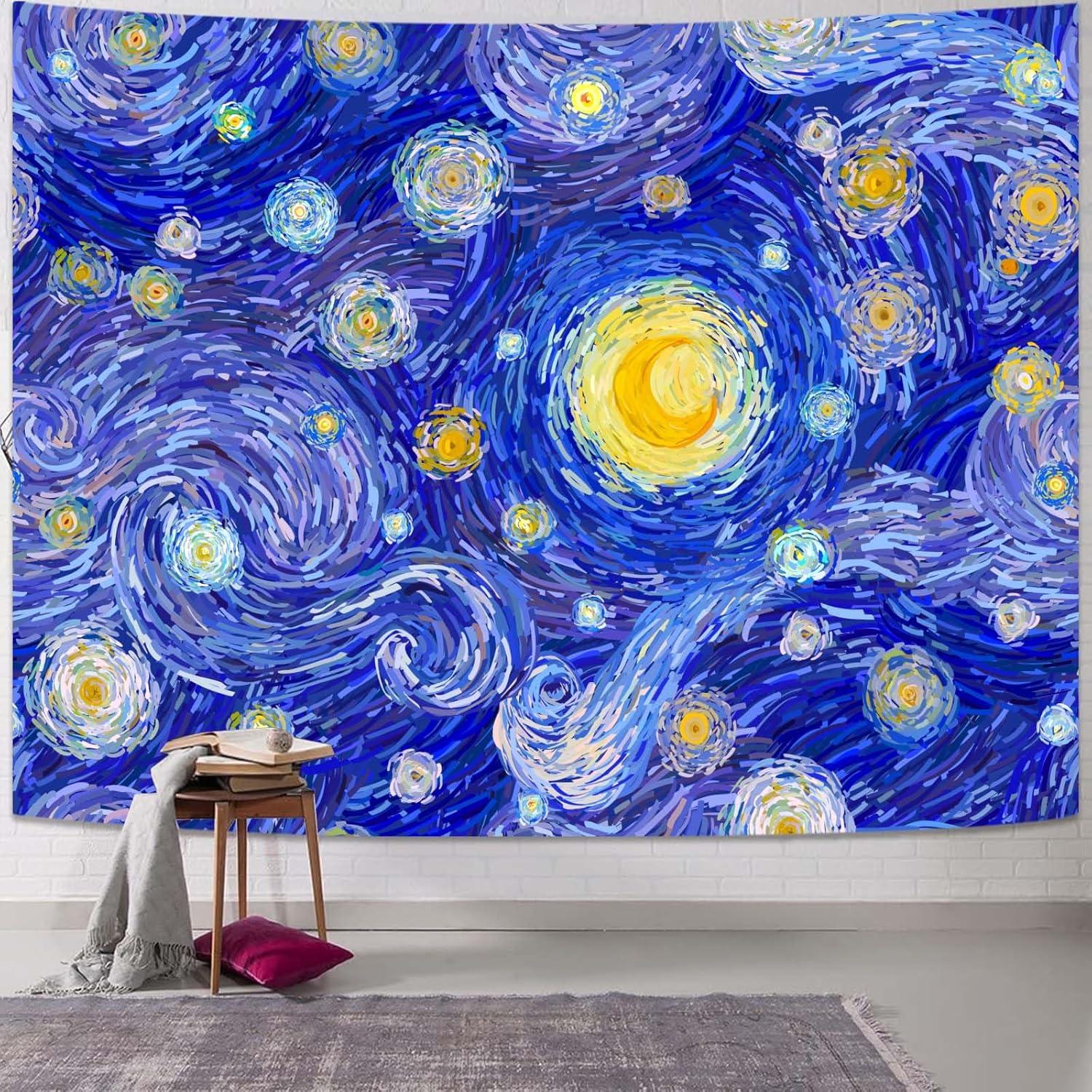 Tapestry Starry Night by Accnicc Vincent van Gogh 75x100
