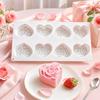 Heart Shaped Mousse Cake Mold Rose Dessert Mold Gift Silicone Cake Mold  Valentine's Day