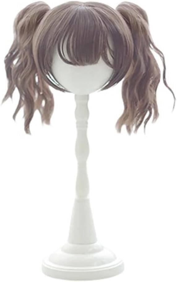 

Парик для кук, 1/3, 1/4, 1/6 BJD, Двойные косы, Кудрявые волосы, Милый, Моэ-стиль, DIY, Термостойкий, Ручная работа, Натуральный, Изготовление кукол, Аксессуар для волос (Коричневый, 1/3)