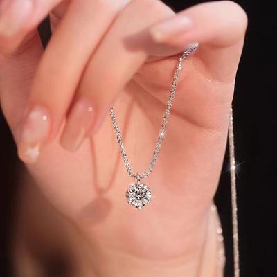 1Pc Exquisite Fashionable Necklace Cubic Zirconia Necklace For Women'S Festival Party Jewelry Accessories Gifts