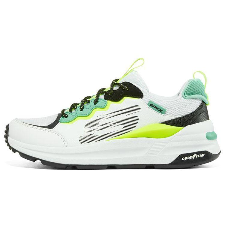Skechers Global Jogger Comfortable Versatile Low-Top Casual Running Shoes Women sneakers White Green 149770-WBLM 36