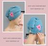 Magic Shower Hat Made of Microfiber, Double-layer Embroidery Towel, Bath Caps, A Hat for Dry Hair, A Quick -drying Soft Hat for A Lady, A Turban