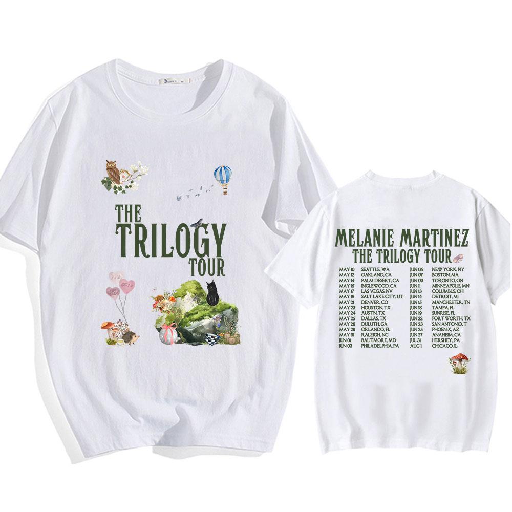 Pánská/dámská trička Zpěvačka Melanie Martinez Trička 2024 The Trilogy Tour Streetwear Móda Grafický potisk Trička Ropa Hombre
