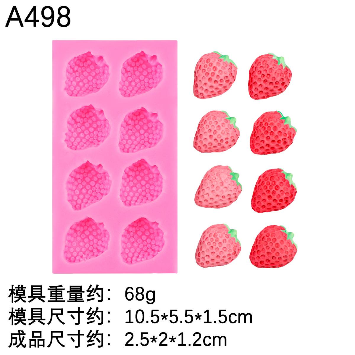 Фруктовая Клубничная Силиконовая Форма Фондант Шоколад Желе Изготовление Инструменты для Украшения Торта Сделай Сам Гипсовая Глина Смола Формы
