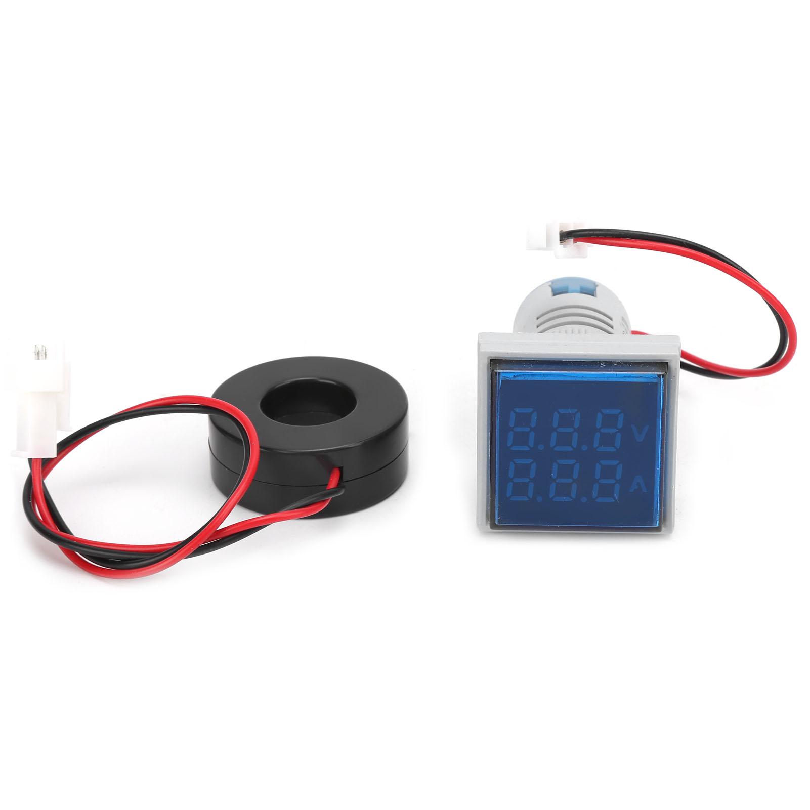 

AD16‑22FVA 2in 1 Voltmeter Ammeter Voltage Current Meter Tester Measuring IndicatorBlue синій