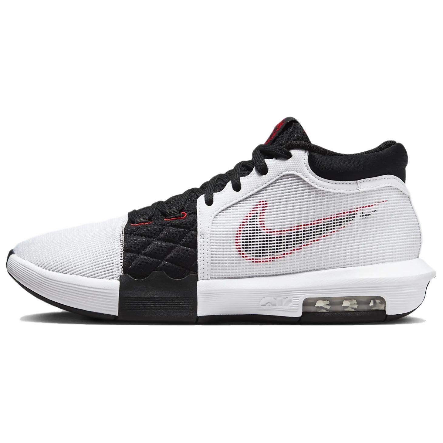 

Nike LeBron Witness 8 White University Red Black Unisex Sneakers FB2239-103 43