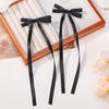 LOVEKIKI 2Pcs Long Tassel Hair Bow Hair Clips for Girl Lovely Ribbon Headwear Ins Party Ponytail Barrette Women Hair Accessories